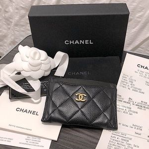 COPY - Chanel Grained Calfskin & Gold-Tone Card H…